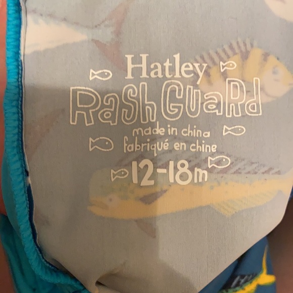 Toddler Boy Rash Guard with Fish Design - Picture 2 of 2